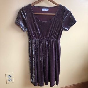 American Apparel Velvet / Velour Babydoll Dress